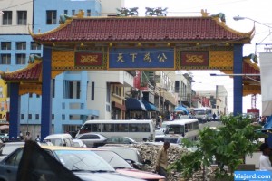 Barrio chino arrabalizado en visperas del año nuevo chino