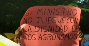 Agronómos protestan