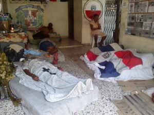 Excombatientes en huelga de hambre