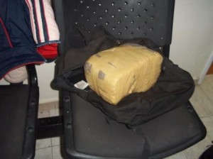 El paquete incautado