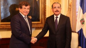 Ahmet Davutoglu y Danilo Medina