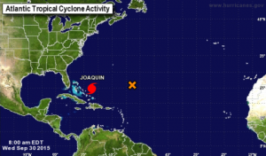 Huracán Joaquín se forma cerca de Bahamas