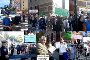 Presidente Medina es piqueteado en Nueva York