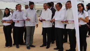 Presidente Medina inaugura proyecto avícola en Guayacanes 