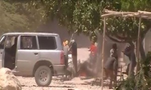 Habitantes Anse-à-Pitre en Haití protestan contra veda de productos