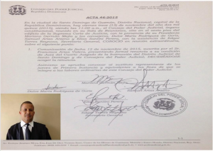 
Consejo poder judicial acepta renuncia de juez Francisco Arias Valera; supuestamente lo investigan por soborno

