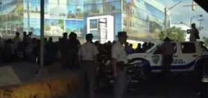 Contingente de seguridad impide paso de cañeros hacia Interior y Policía