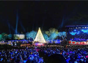 Obama enciende Árbol Nacional de Navidad