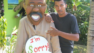 muñeco de año viejo de Steve Harvey