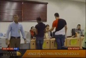 Vence plazo para renovar cédula