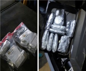 Decomisan 10 paquetes de droga procedentes  de Panamá en planta eléctrica