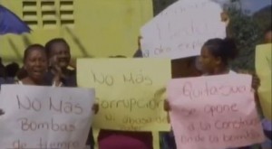 Protestan en Haina por construcción bomba de gasolina próxima a 2 de GLP 