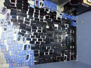 PN reporta apresamiento de hombre a quien le ocuparon 367 celulares presumiblemente robados