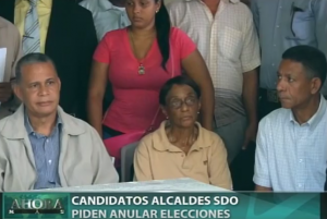 Candidatos alcaldes SDO piden anular elecciones 