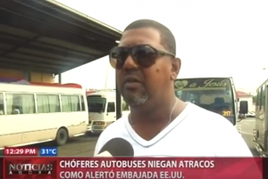 Chóferes de autobuses niegan atracos como alertó embajada EE.UU