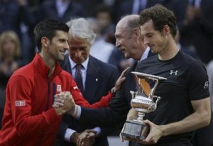 Murray vence primera vez a Djokovic y se corona del Abierto de Italia
