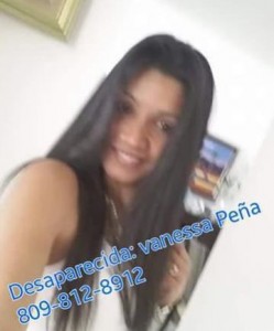 Joven Vanessa Peña está desaparecida; información: 809-812-8912