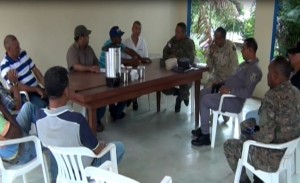 Ganaderos e instituciones militares de Dajabón reunidos para controlar cuatrerismo
