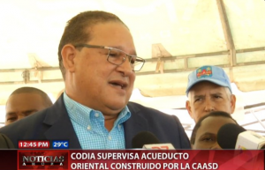 CODIA supervisa acueducto oriental construido por la CAASD