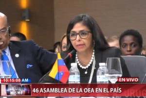 Canciller Delcy Rodríguez a Kerry: “¡Venezuela se respeta!”