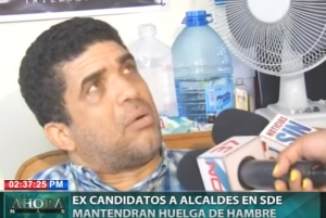 Ex candidatos a alcaldes en SDE mantendrán huelga de hambre