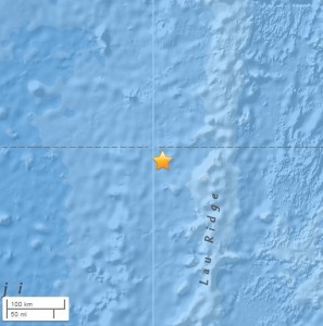 Sismo de 5,5 sacude el Pacífico cerca de Fiyi