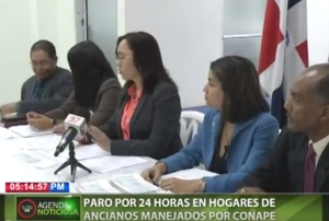 Paro por 24 horas en hogares de ancianos manejados por CONAPE