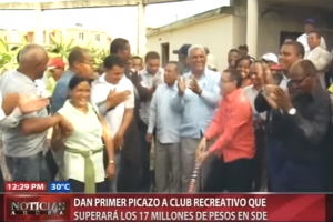 Dan primer picazo a club recreativo que superará los 17 millones de pesos en SDE