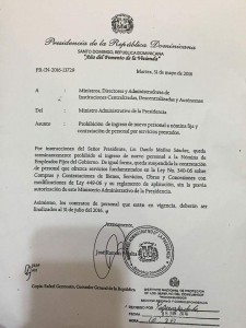 Gobierno congela nómina y dispone rescindir a empleados públicos contratados 