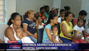 Continúa abarrotada emergencia del Santo Socorro; solo dos enfermeras asisten