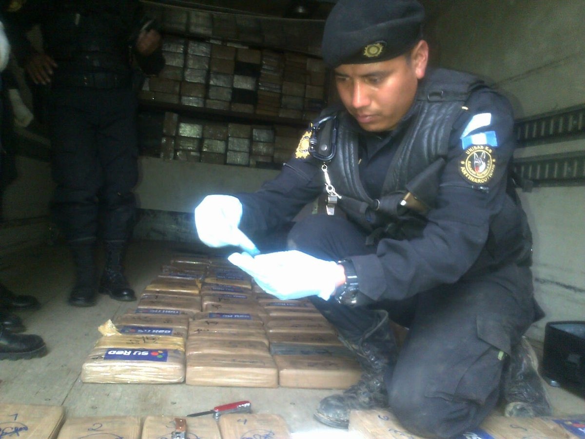 Incautan 1,5 toneladas de cocaína en Guatemala