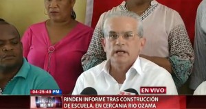 Rinden informe sobre construcción de escuela en rivera del Ozama
