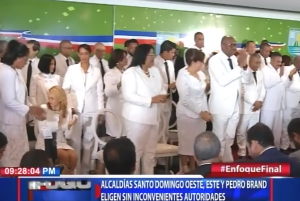 Alcaldías Santo Domingo Oeste, Este y Pedro Brand eligen sin inconvenientes autoridades 