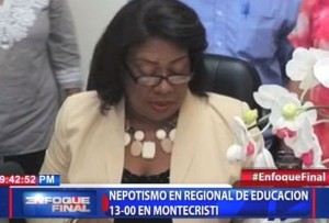 Nepotismo en Regional de Educación 13-00 en Montecristi