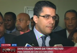 David Collado tendrá que tomar prestado para arrancar con sus funciones