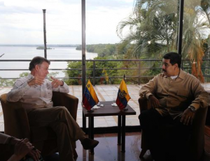Nicolás Maduro y Juan Manuel Santos evalúan situación fronteriza 
