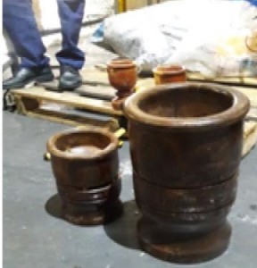 Agentes DNCD frustran envío a EEUU de dos pilones con presunta droga
