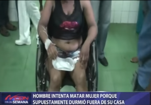 Hombre intenta matar mujer porque supuestamente durmió fuera de su casa