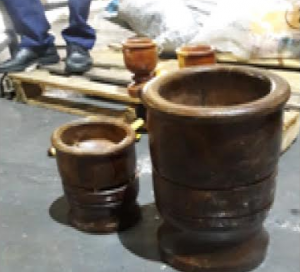 Miembros de la DNCD frustran envió a EE.UU de dos pilones rellenos de droga