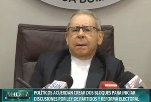 Políticos acuerdan crear dos bloques para iniciar discusiones por Ley de Partidos y Reforma Electoral