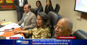Ministra Trabajo dice Ley Seguridad Social no experimenta más avances por vetas en CNSS