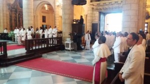 Miguel Vargas sufre desmayo en Te Deum