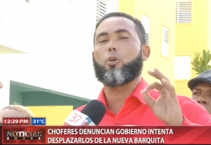 
Choferes denuncian gobierno intenta desplazarlos de la Nueva Barquita 
