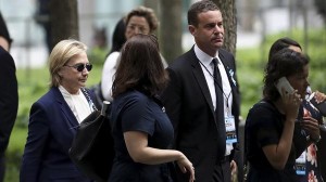Malestar obliga a Hillary Clinton a retirarse de Ceremonia 11S