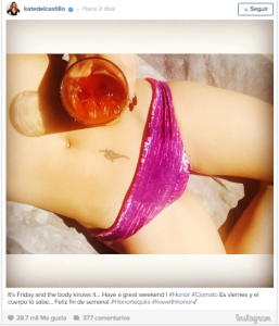 Kate del Castillo celebra en bikinazo