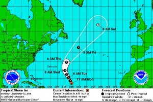 Se forman tormentas Orlene en el Pacífico e Ian en el Atlántico 