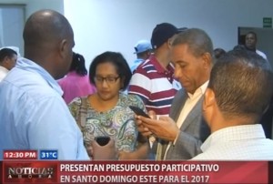 Presentan presupuesto participativo en santo domingo este para el 2017