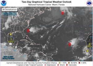 Pronostican pocas este fin semana y se forma tormenta Karl