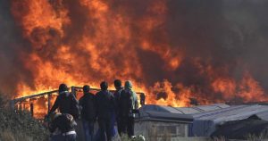 Incendios en la Jungla de Calais