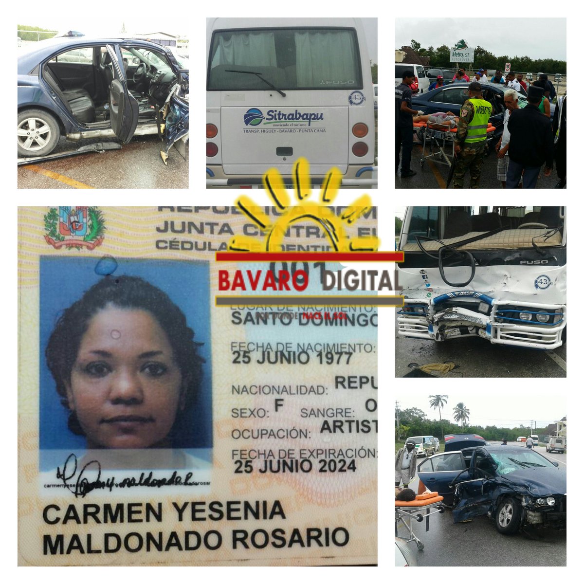 Mujer muere en accidente de tránsito en cruce Cabeza de Toro